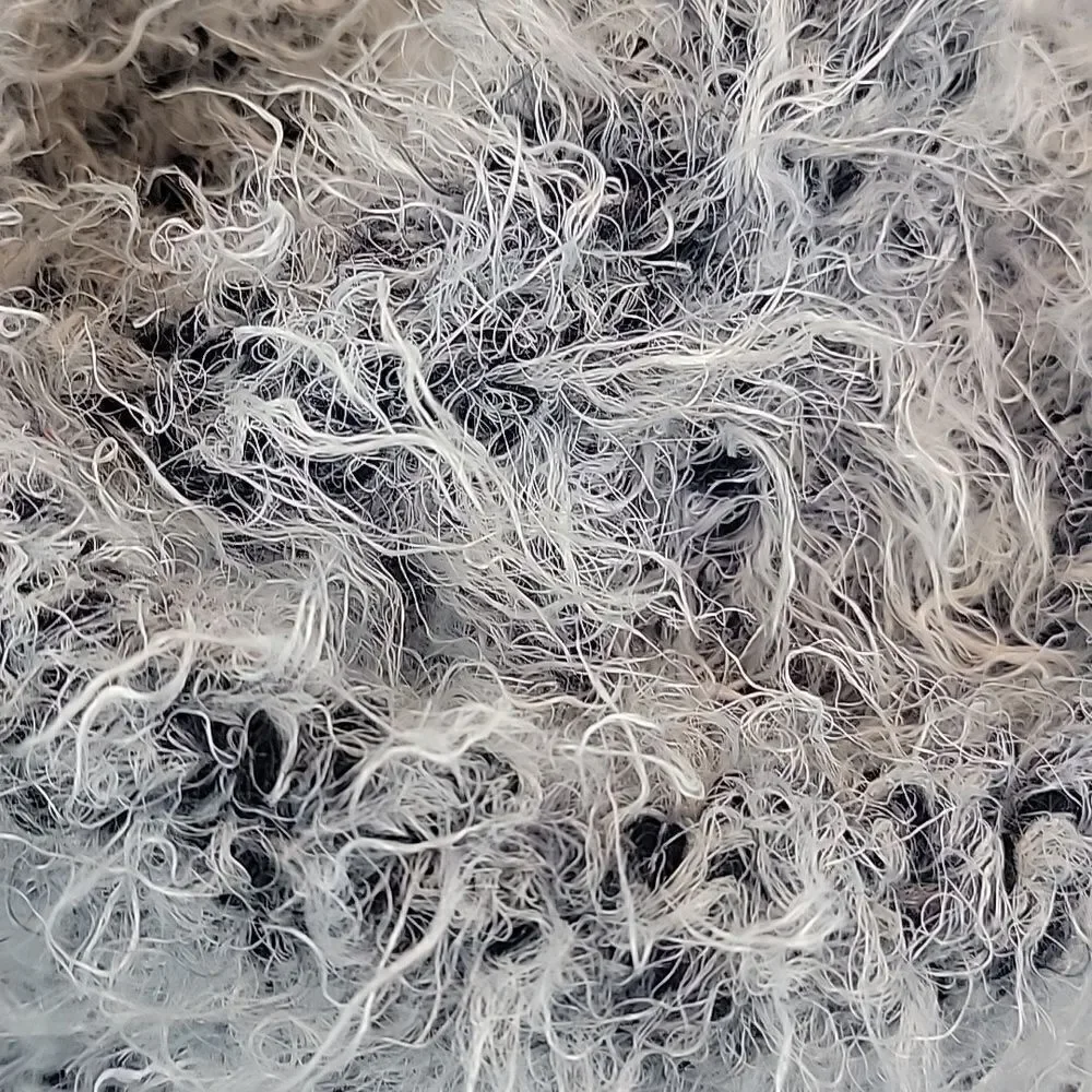 Unbranded black and white eyelash scarf One Size